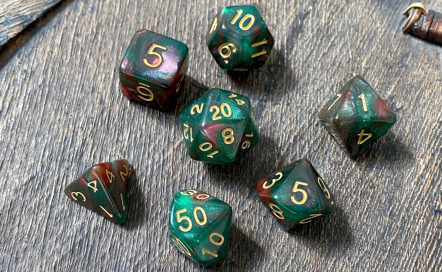 FAERIE FIRE DND Dice Set