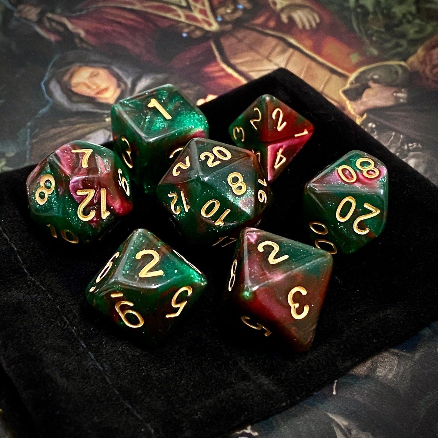 FAERIE FIRE DND Dice Set