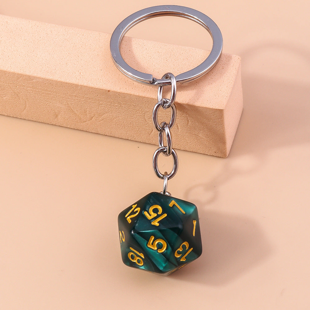 D20 keychain hot sale