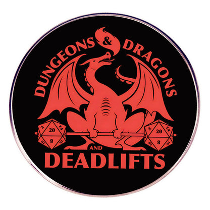 Dungeons and Dragons and Deadlifts Pin