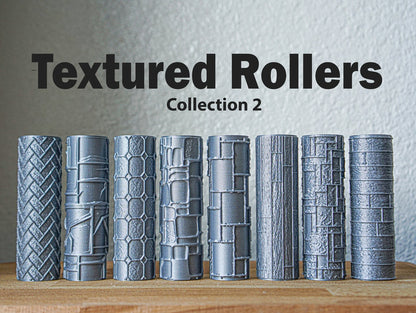 D&D Terrain Textured Rollers Collection 2 Clay/Foams