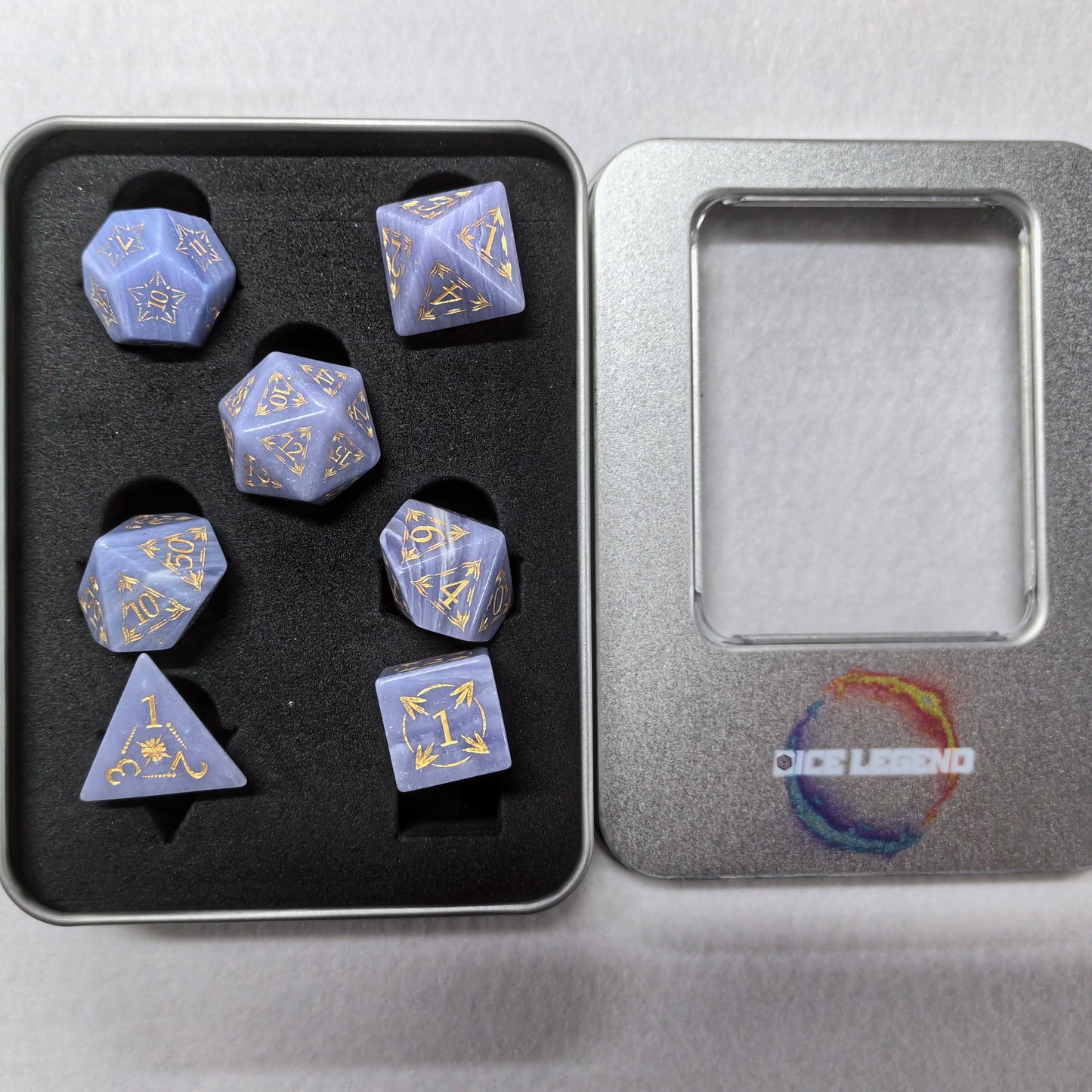 FREE Today: Purple Gemstone DnD Dice(Give away a Mystery Resin Dice)