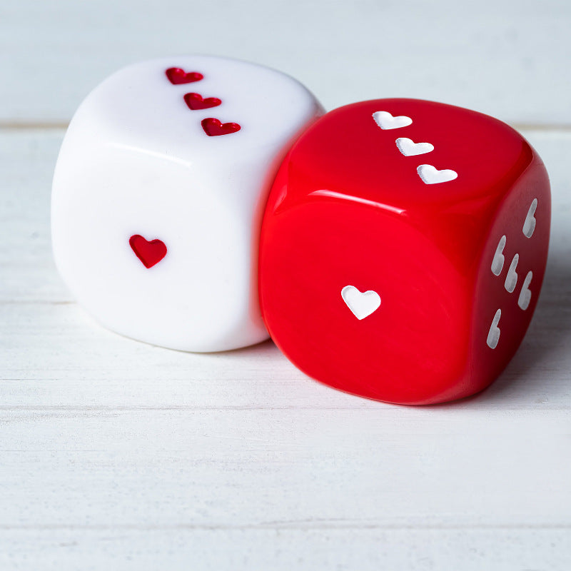 Heart Shaped Dice (2 PCS)