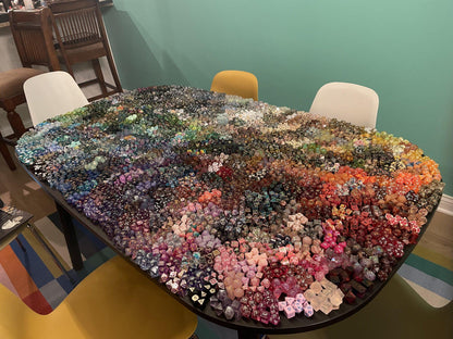 A set of dice on the table