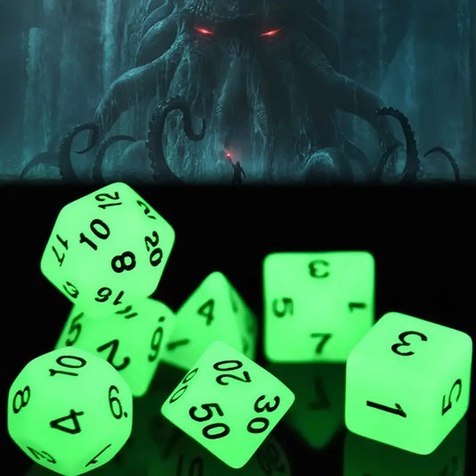 Luminous Night - Glow in The Dark Dice Set