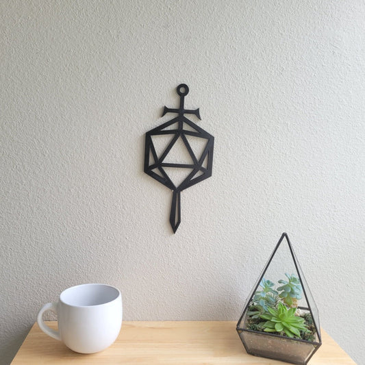 D20 Sword Wall Art