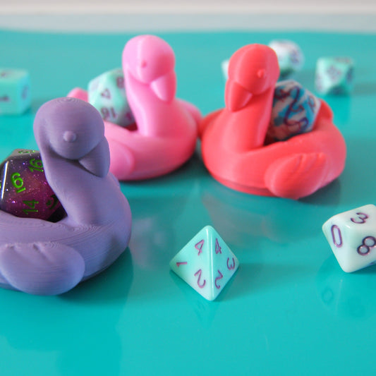 DICE FLAMINGO FLOAT + Mystery D20 (Random Color)