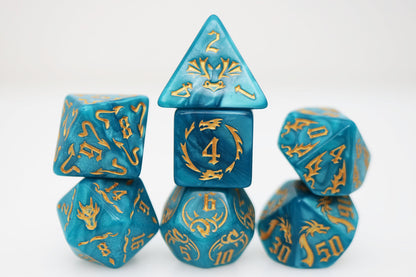 Cobalt RPG Dice Set