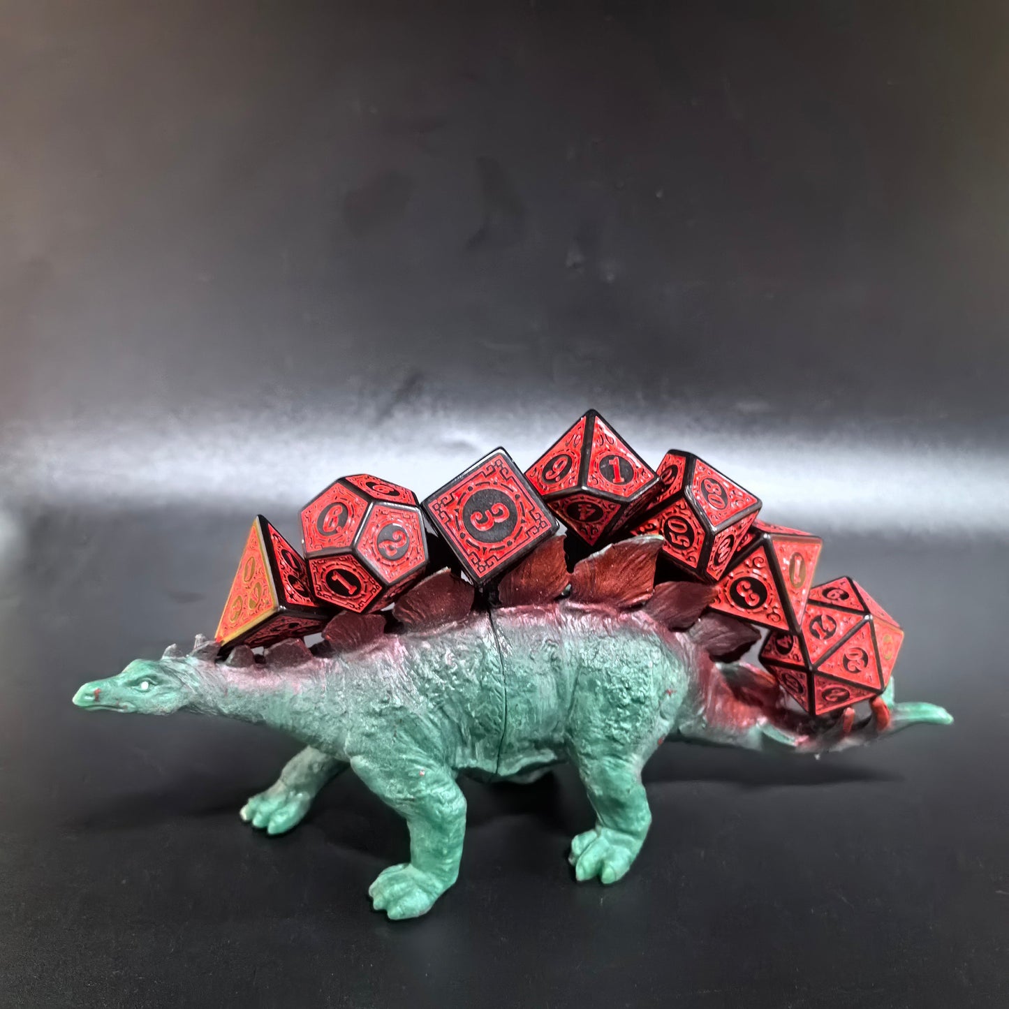 Dienosaur Stegosaur Dice Holder (Give away a random dice set)