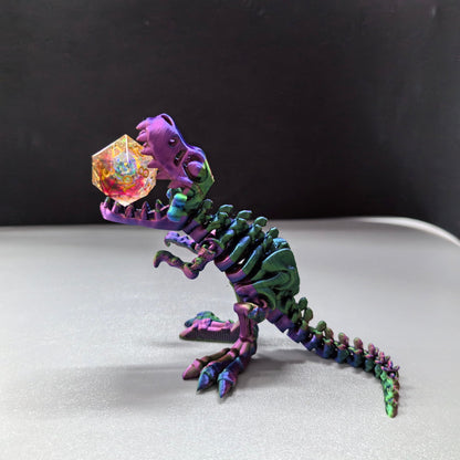 Tyrannosaurus Dice Guardian + Mystery D20 (Random Color)