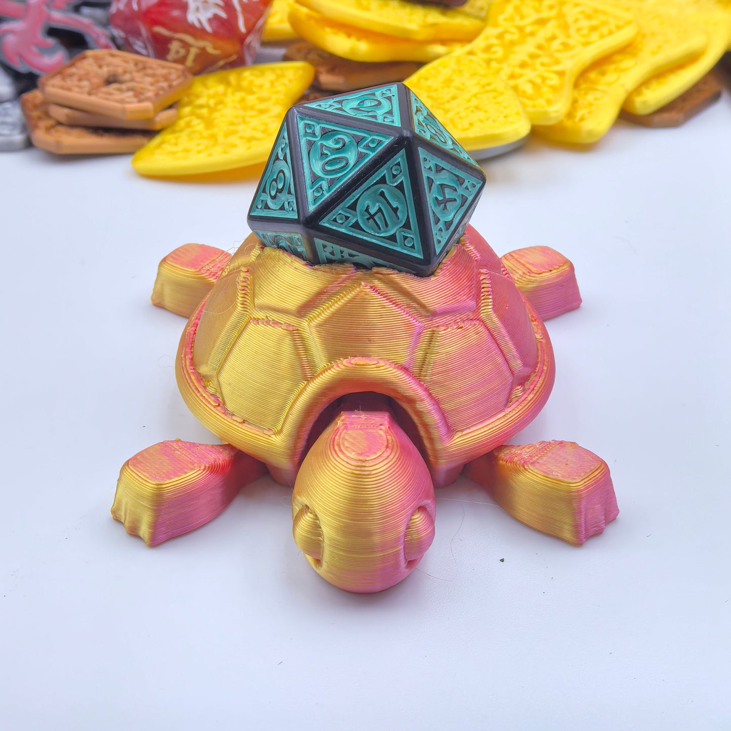 Turtle Dice Guardian + Mystery D20 (Random Color)