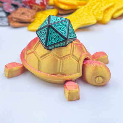 Turtle Dice Guardian + Mystery D20 (Random Color)