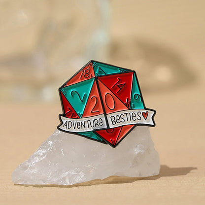 Adventure Besties Dice Pin (2 Pcs)