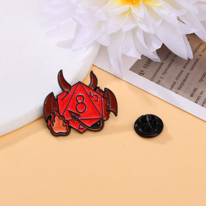 New DND Dice Demon Cowboy Badge