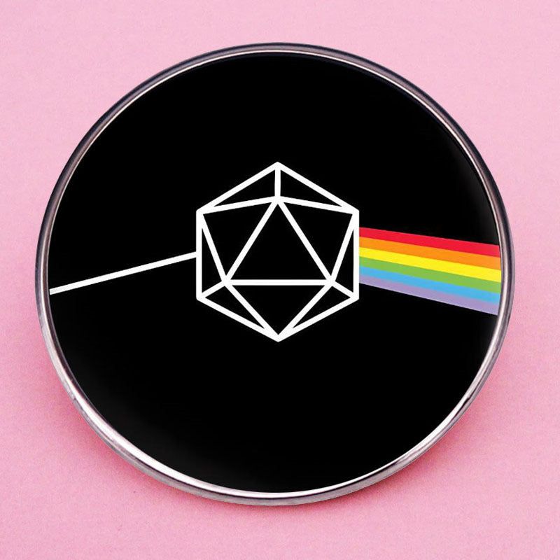 Dark Side of the Moon D20 Pin