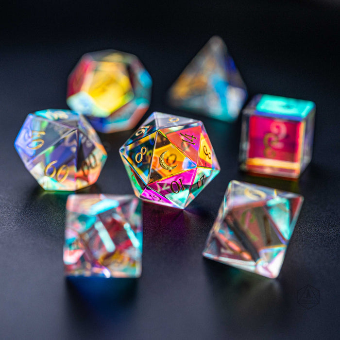 Dichroic Glass Gemstone Set