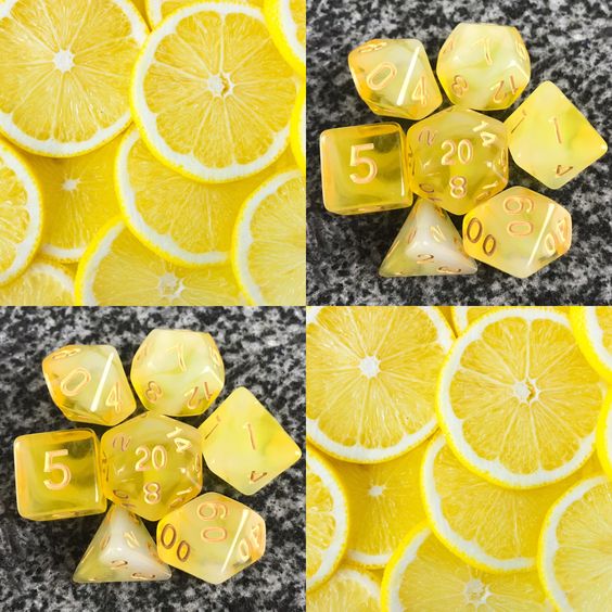 Lemon Cream Dice Set