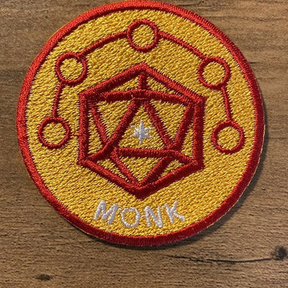 MONK - Dungeons & Dragons Inspired Scout/Achievement Iron On Patch