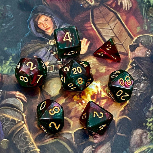 FAERIE FIRE DND Dice Set