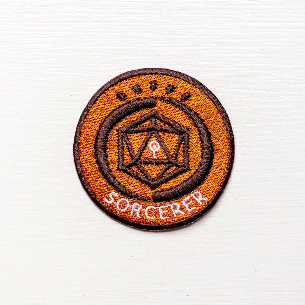 SORCERER - Dungeons & Dragons Inspired Scout/Achievement Iron On Patch