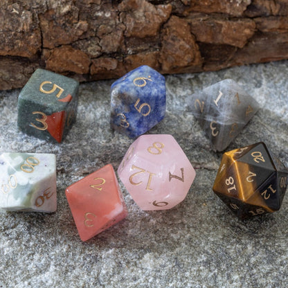 Assorted Stone Dice Set