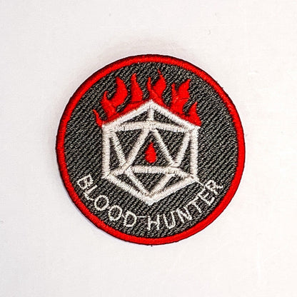 BLOODHUNTER - Dungeons & Dragons Inspired Scout/Achievement Iron On Patch