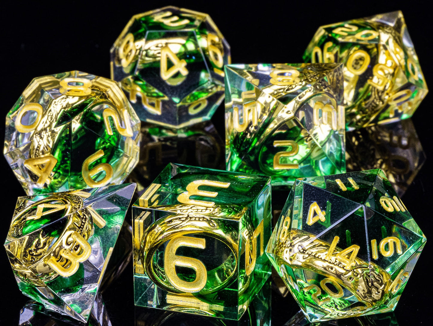 Handmade One Ring D&D Dice - The Rings Resin DND Dice