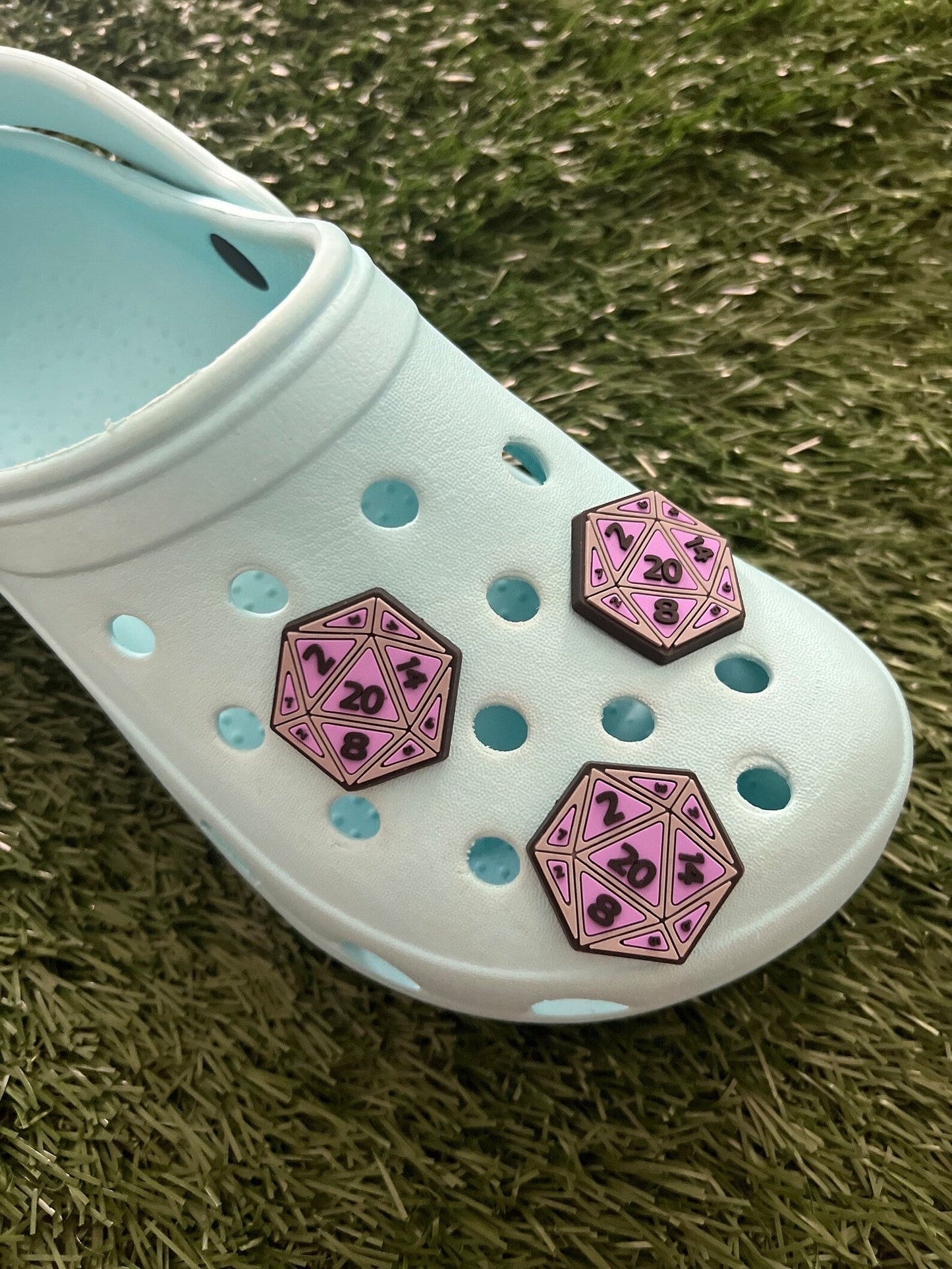 D20 Foam Shoe Charm