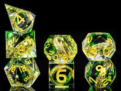 Handmade One Ring D&D Dice - The Rings Resin DND Dice