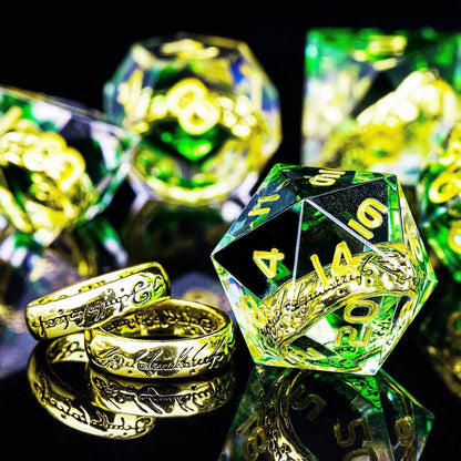 Handmade One Ring D&D Dice - The Rings Resin DND Dice