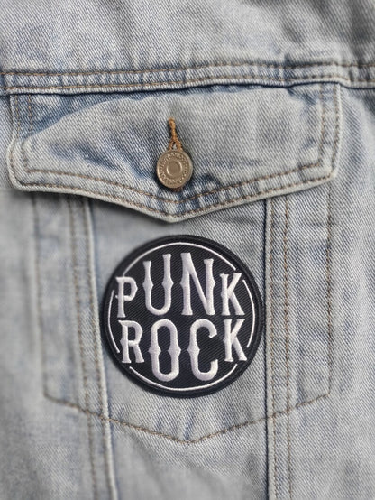 Punk Rock // Gothic DIY Embroidered Iron Sew On Patch Badge Applique Gift Idea Metal Music Craft Motif Life Black For Jackets UK Aesthetic x