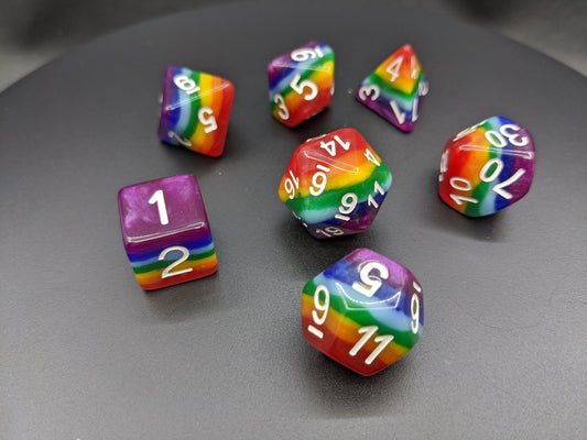 DnD Rainbow Dice Set