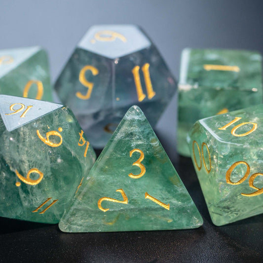 Jade Dragon DnD Dice Set