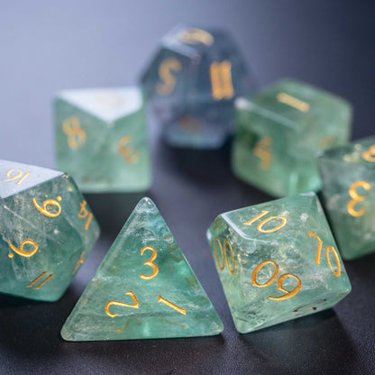 Jade Dragon DnD Dice Set