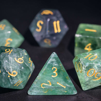 Jade Dragon DnD Dice Set