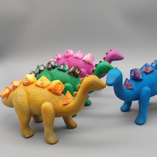 Dienosaur Stegosaur Dice Holder (Give away a random dice set)