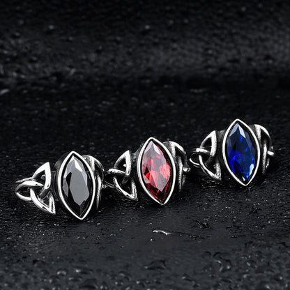 Mystic Triquetra Crystal Ring