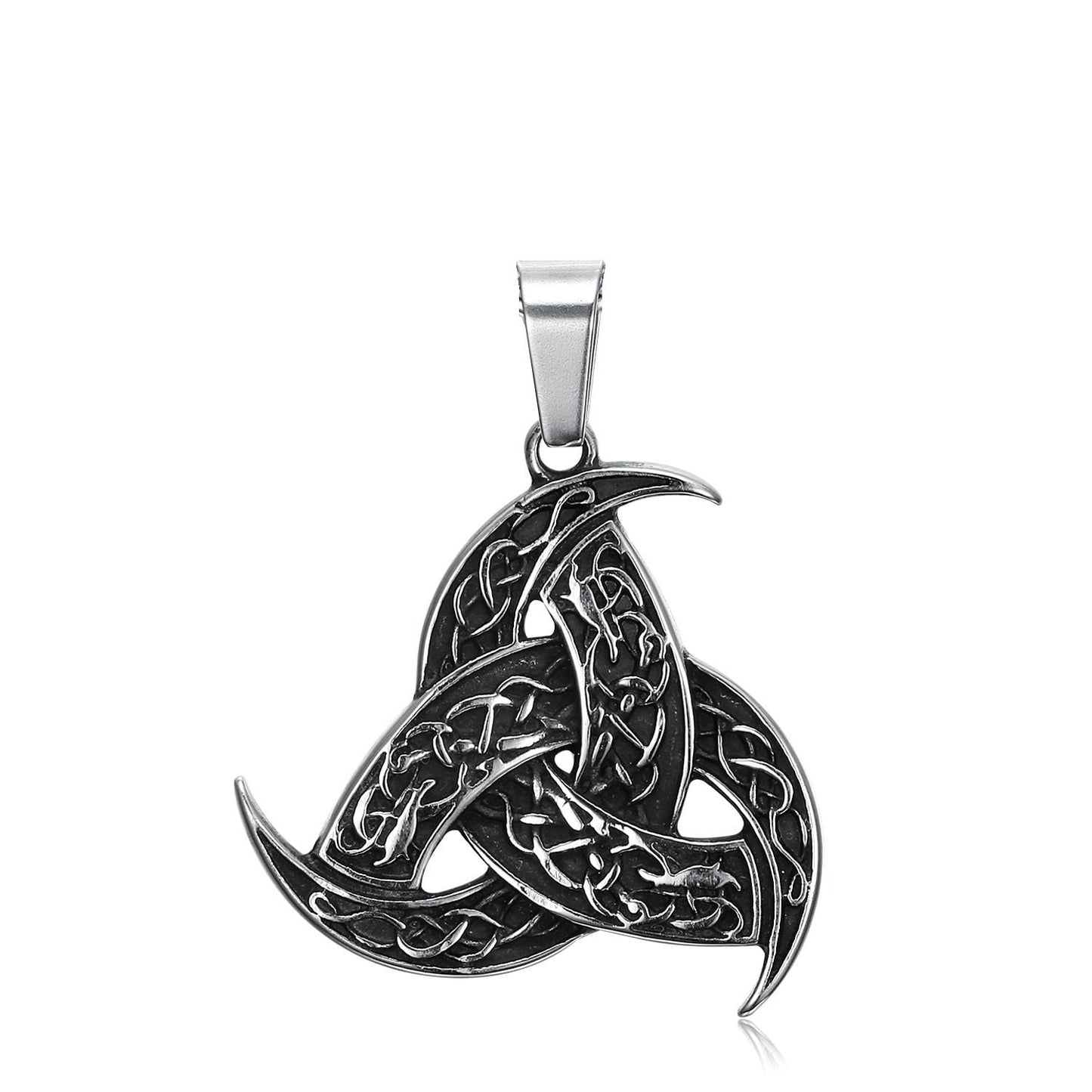 Odin Horn And Dragon Pendant Amulet Necklace