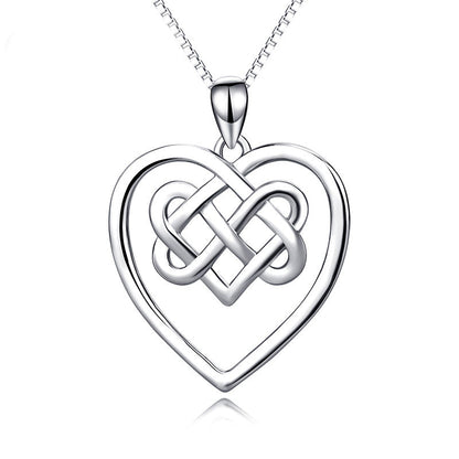 Eternal Love Knot Silver Necklace