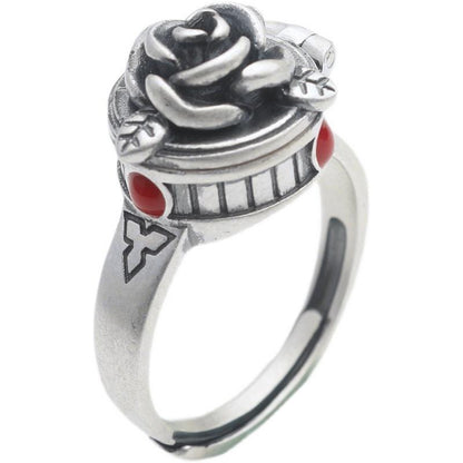 Enchanted Rose Ring: Openable Bloom of Mystery and Beauty