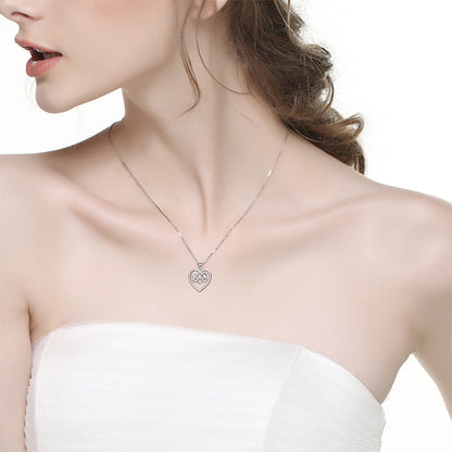 Eternal Love Knot Silver Necklace