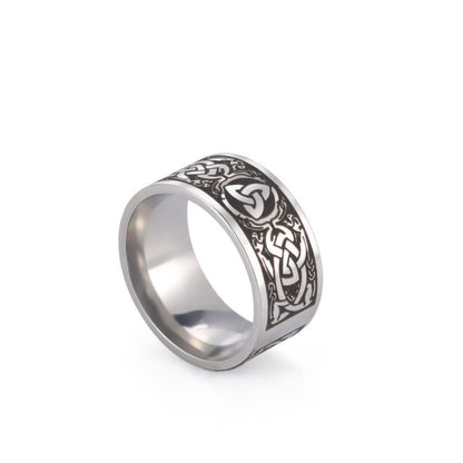 Infinite Triquetra Double Knot Ring