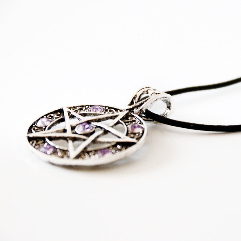 Divine Pentagram Diamond Necklace