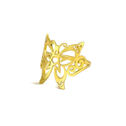 Wiccan Wings Of Transformation Ring