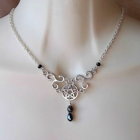 Pentacle Celtic Triskele Necklace