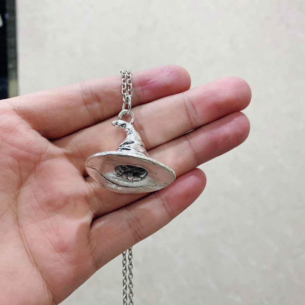 Witch Hat Pendant Necklace