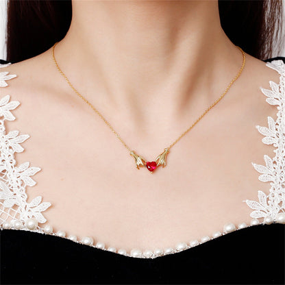 Good Fortune Hand Gemstone Love Necklace