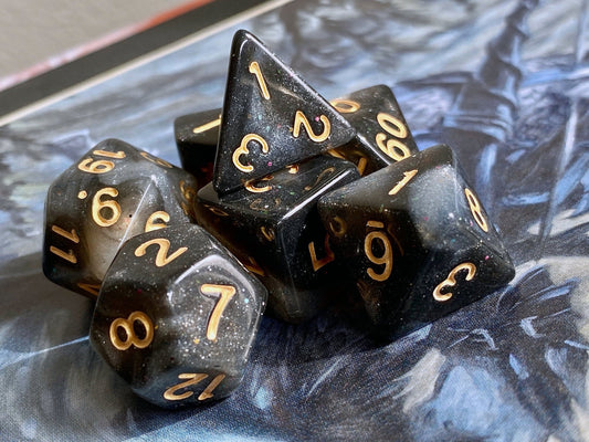 Midnight Magic DnD Dice Set