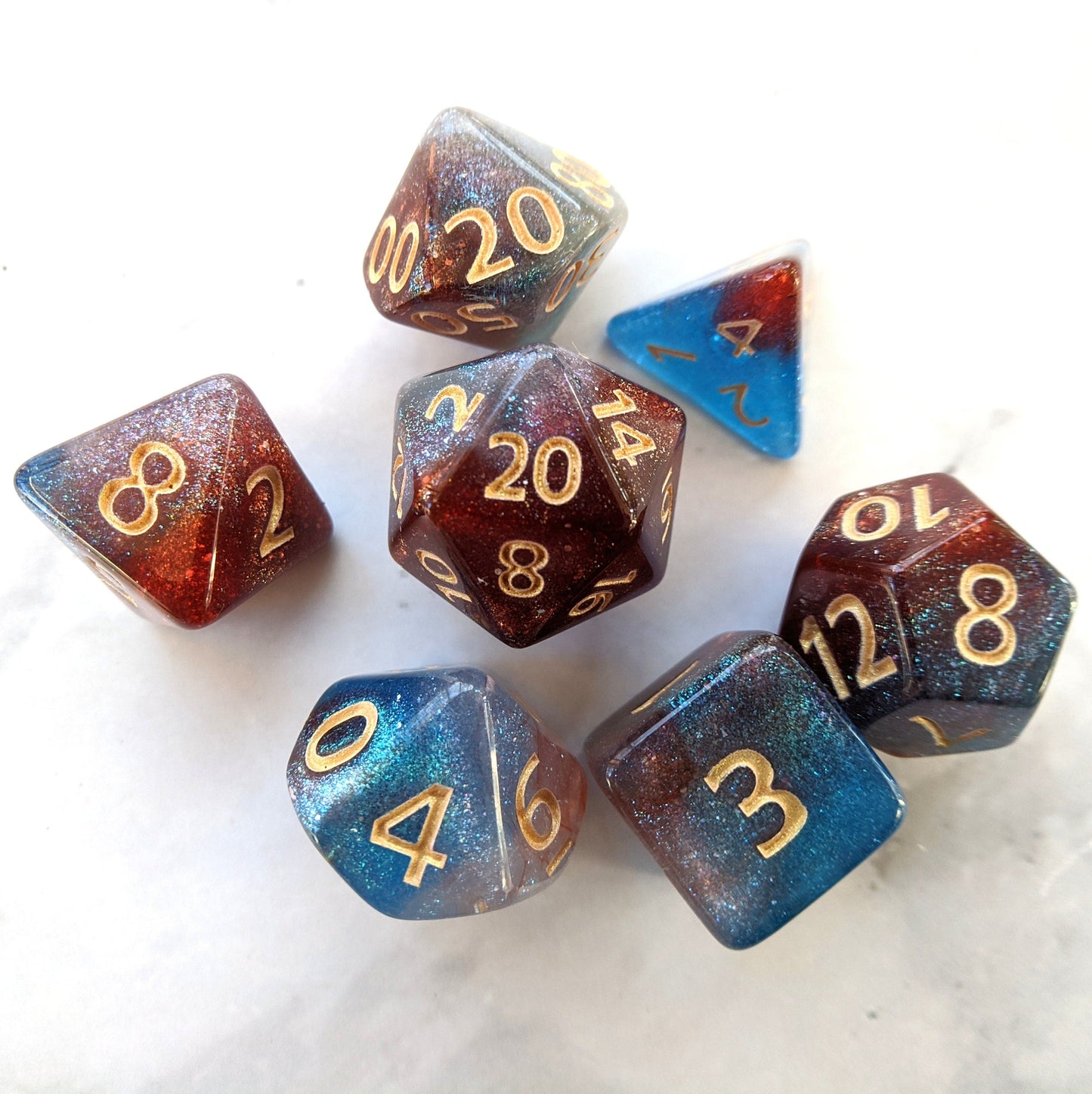 Elemental Magic DnD Dice Set