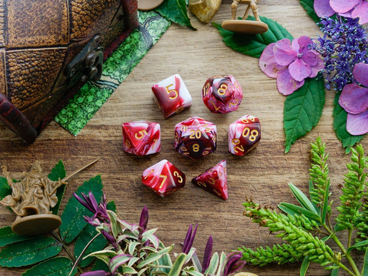 Marble Blood Rage Dice Set